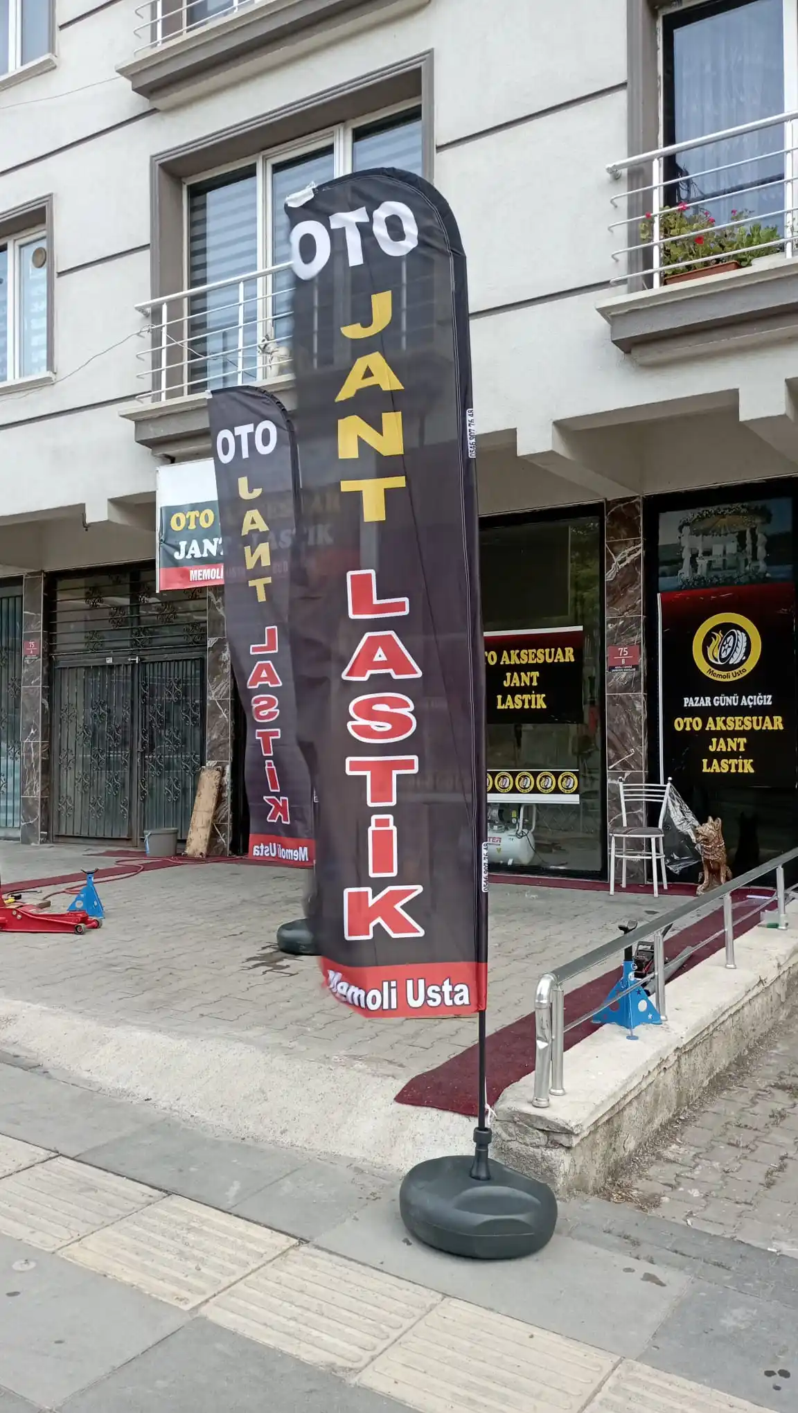 Oto Lastikçi Olta Bayrağı-1
