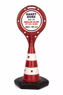 Reklam Alanı: 27 cm Çap
 Boy: 108 cm
