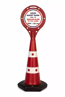 Reklam Alanı: 27 cm Çap
 Boy: 130 cm